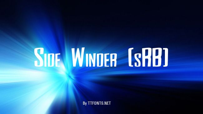 Side Winder (sRB) example
